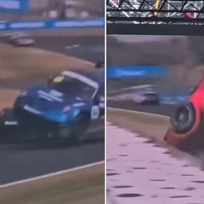 Brutal accidente en Suzuka: choque, vuelcos y retraso para la Fórmula 1
