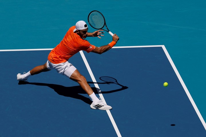 Cerúndolo en Miami. (Geoff Burke-Imagn Images)