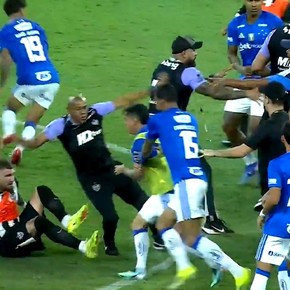 Video: piñas, corridas y Cruzeiro campeón ante el Atlético de Domínguez