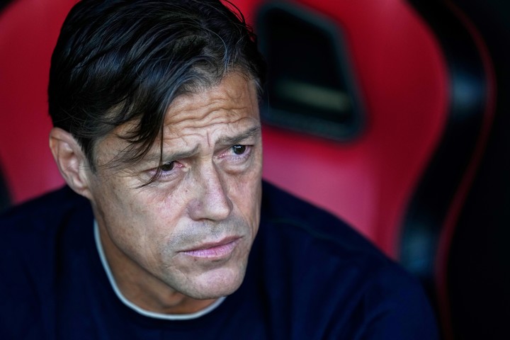 Matías Almeyda en Sevilla. (AP)