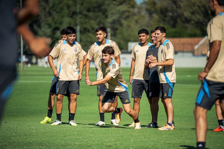 La Sub 17 se prepara para el Sudamericano. Foto: prensa AFA
