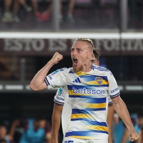 La emoción del Ruso Ascacibar por su primer gol en Boca