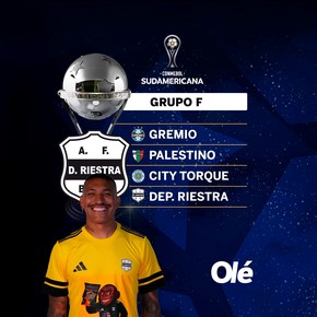 Riestra ya conoce a sus rivales para su debut en la Sudamericana