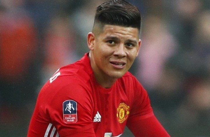 Marcos Rojo en Manchester United.