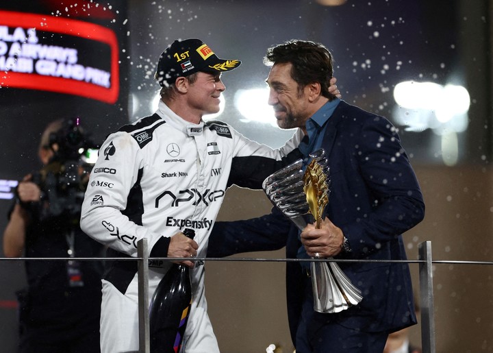 Brad Pitt en F1 (REUTERS).