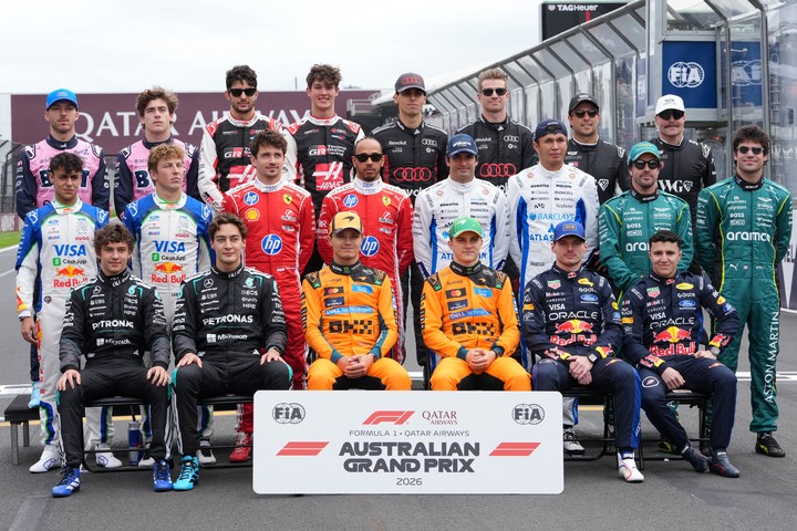 Los 22 pilotos de la temporada 2026 de la Fórmula 1.