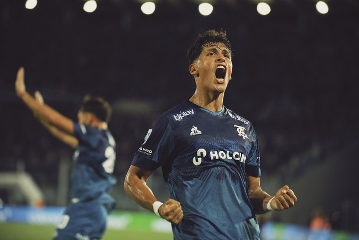 Valentín Dávila, una de las figuras del Talleres de Tevez. (Foto: Prensa de Talleres)
