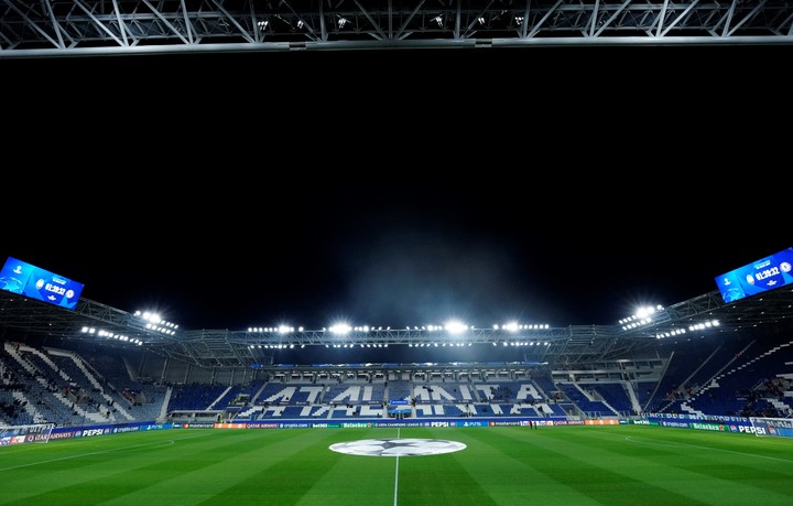 La cancha del Atalanta, el estadio que albergará el partido por las semis del Repechaje (Reuters).