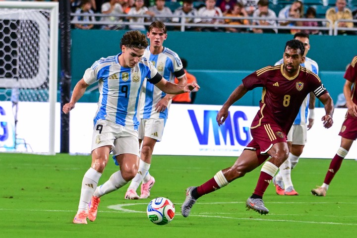 Julián, clave en el ataque argentino.