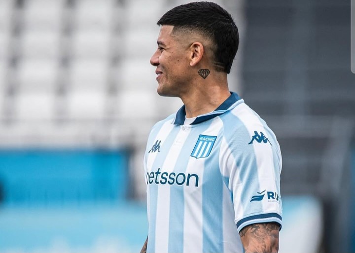 Marcos Rojo en Racing. FOTO: Racing