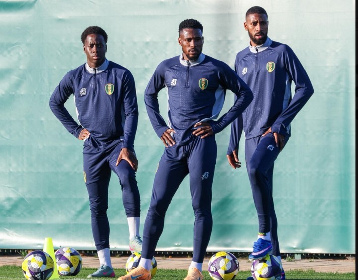 Djeidi Gassama,  Aboubakary Koita y Lamine Ba, tres de los convocados por Mauritania para enfrentar a Argentina.