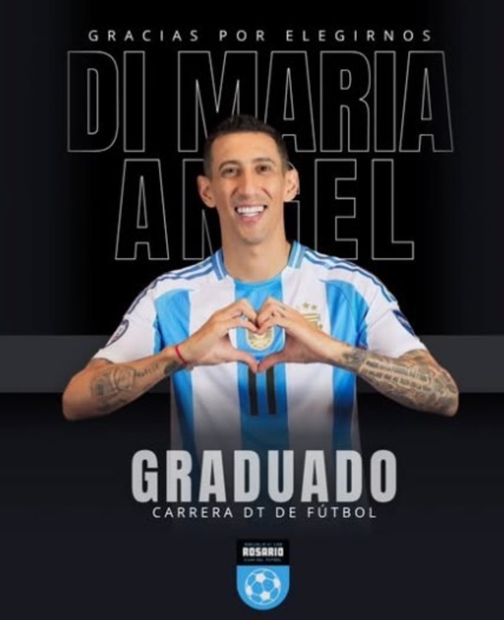 Di María se recibió de DT.