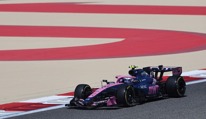 El A526 de Colapinto en la pretemporada (REUTERS).