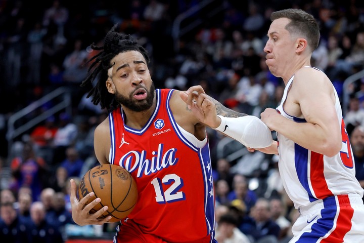 Duncan Robinson, el máximo anotador en la noche de Detroit (AP Photo).
