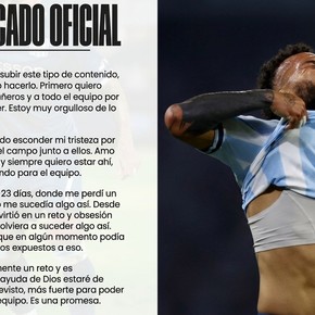 El extraño comunicado de Vergara por no jugar ante Belgrano