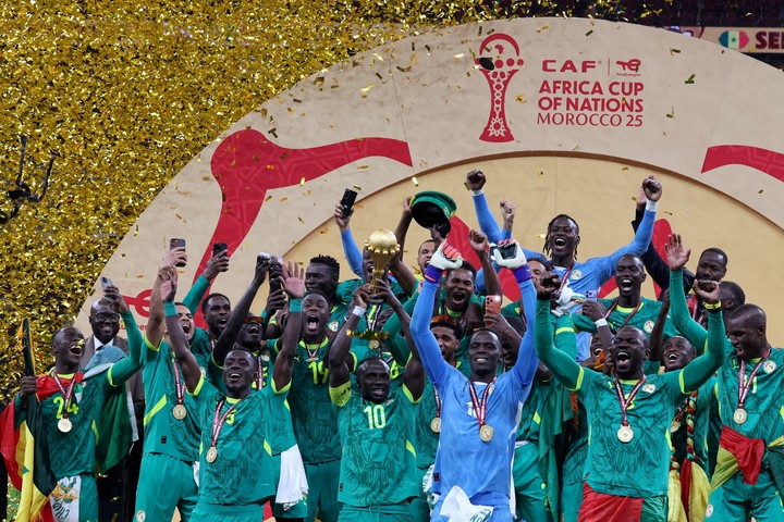 Así festejaba el título Senegal en enero. (REUTERS/Amr Abdallah Dalsh).
