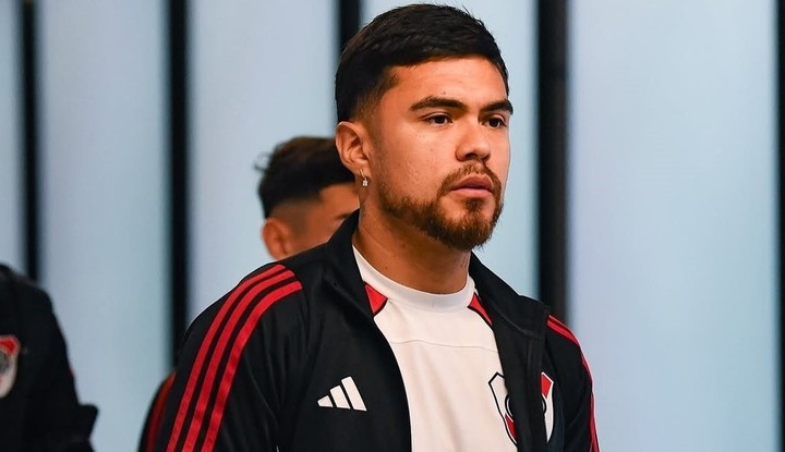 Paulo Díaz, relegado con Coudet. Prensa River.