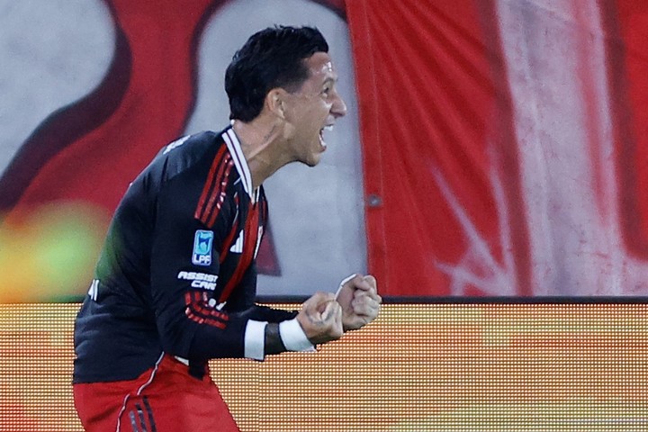 Driussi, del gol a la molestia. EFE.
