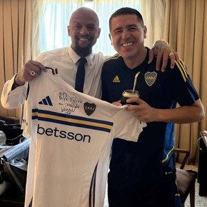 Los elogios de Felipe Melo a Riquelme en la previa del sorteo de la Libertadores