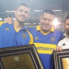 La bienvenida de Riquelme a la Selección Argentina y a Messi