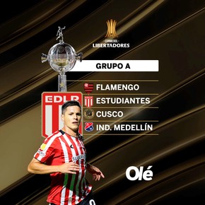 Estudiantes ya conoce a sus rivales para la Copa Libertadores