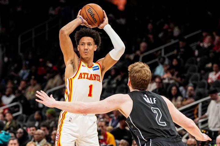 Jalen Jhonson tuvo una buena noche en la victoria de Atlanta (Reuters).
