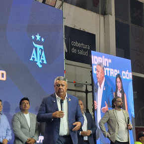 El discurso completo de Chiqui Tapia en Córdoba y un fuerte abrazo con Toviggino