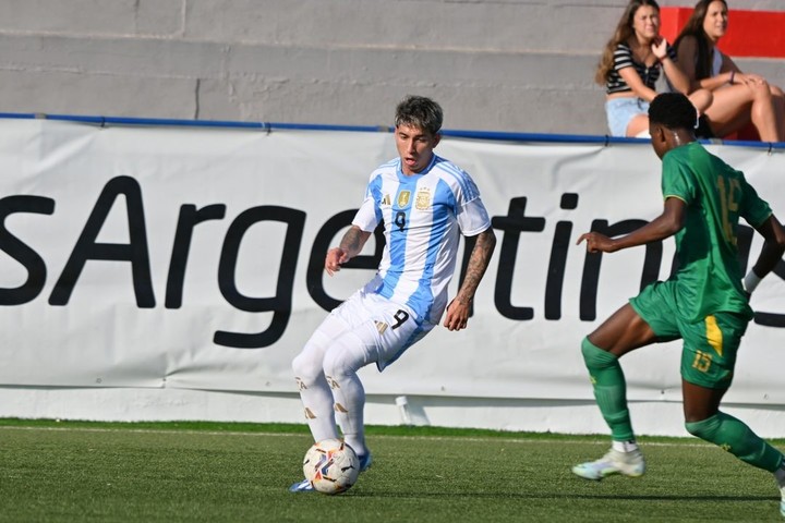 Argentina vs. Mausitania en L'Alcudia 2024. (Foto: Prensa Selección Argentina)