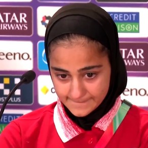 El llanto que conmovió a la Copa Asiática: una futbolista de Irán se quebró por lo que sucede en su país