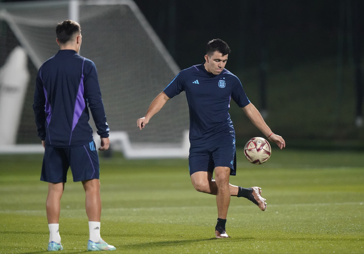Acuña, en un entrenamiento de la Selección (Foto: Fernando de la Orden).