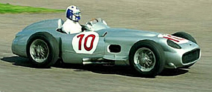 Así lucía la mítica “Flecha de Plata” con la que Juan Manuel Fangio fue campeón en 1954 y 1955.