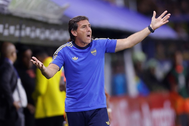 Claudio Úbeda, DT de Boca. (EFE/ Juan Ignacio Roncoroni)