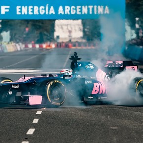 Así fue la exhibición de Franco Colapinto en Buenos Aires
