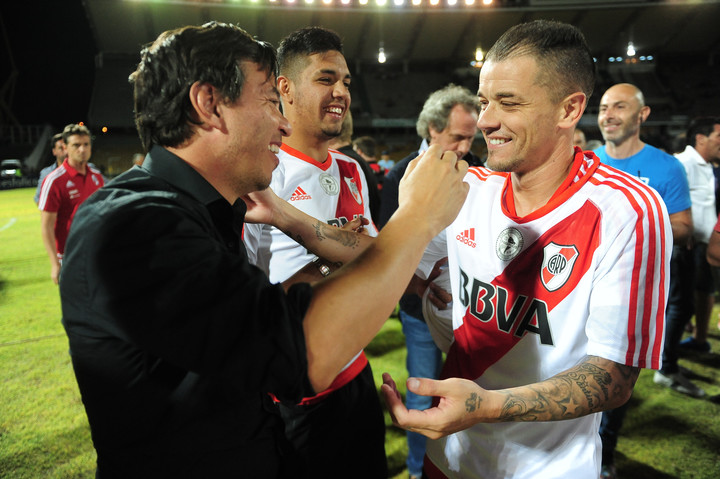 D'Alessandro con Gallardo. 