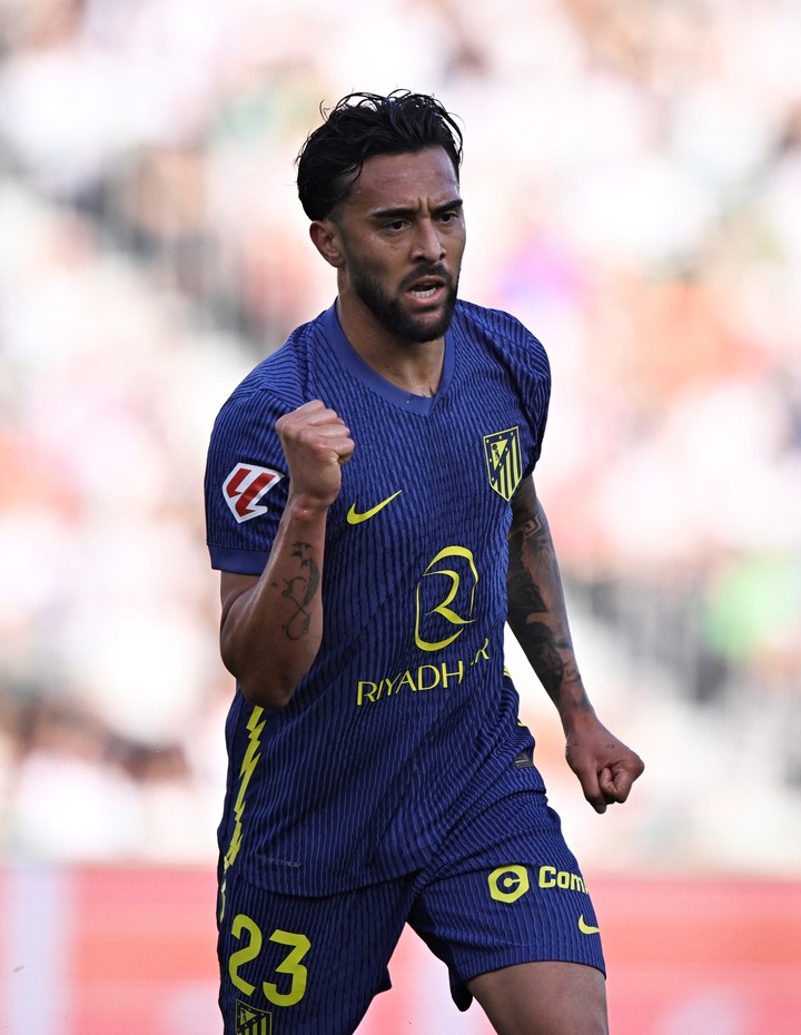 Nico González llegó a siete goles con el Atlético de Madrid. (REUTERS/Pablo Morano)