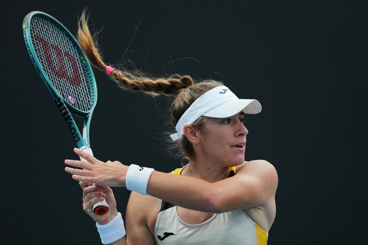 Solana Sierra debutó con triunfo en Madrid. 
(AP).