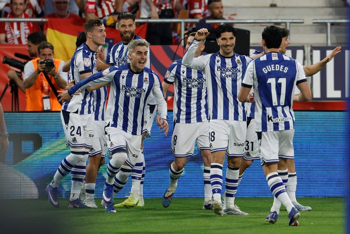 El conjunto de San Sebastián se puso rápidamente en ventaja (EFE).
