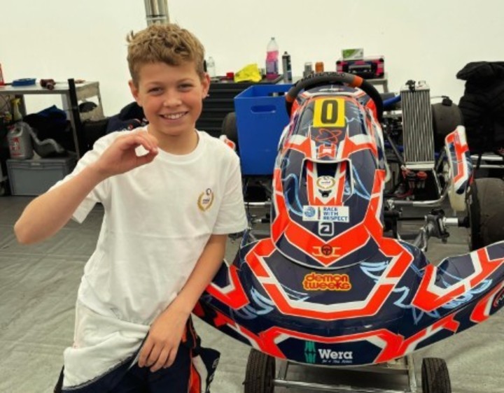 Williams, campeón de karting británico en el 2025.