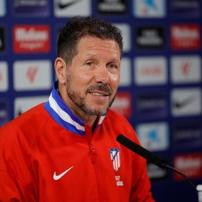 Simeone, antes del partido de vuelta entre el Atlético y el Barsa por Champions: "Tengo un plan y no me voy a mover de eso"