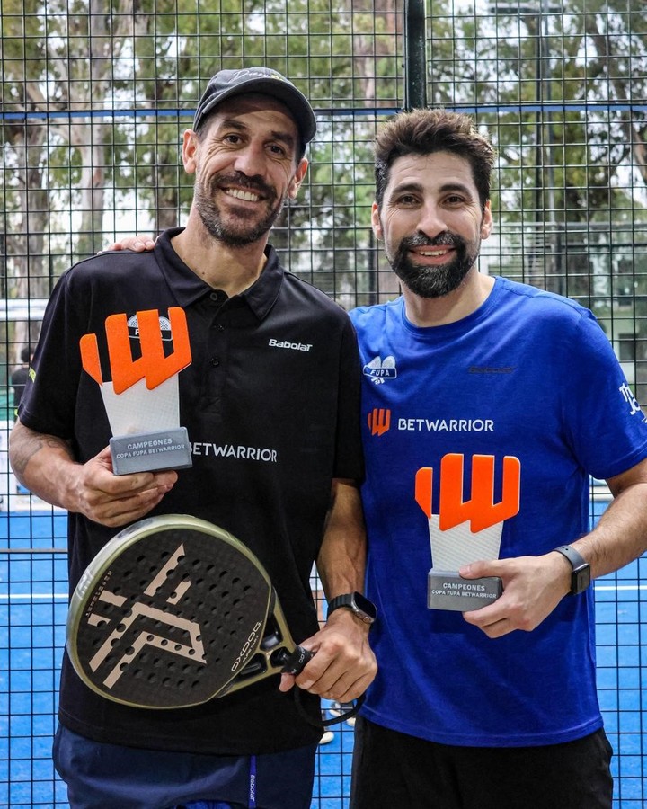 Tomás Costa y Franco Cángele, la dupla campeona de la Copa de Oro de Fupa. (Prensa FUPA).