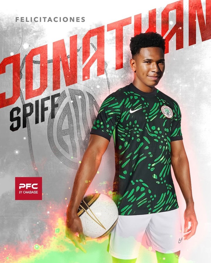 Jonathan Spiff convocado a la selección Sub 20 de Nigeria (@pfc.caabase).