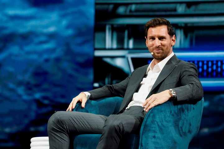 Messi en el America Business Forum 2025 (REUTERS).