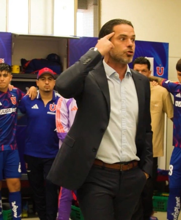 La arenga de Gago. (X: @udechile)