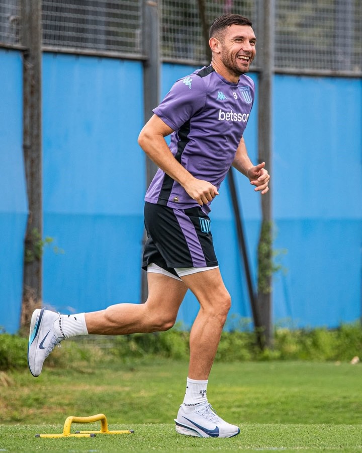 Maravilla Martinez, en el entrenamiento de Racing.
Prensa Racing