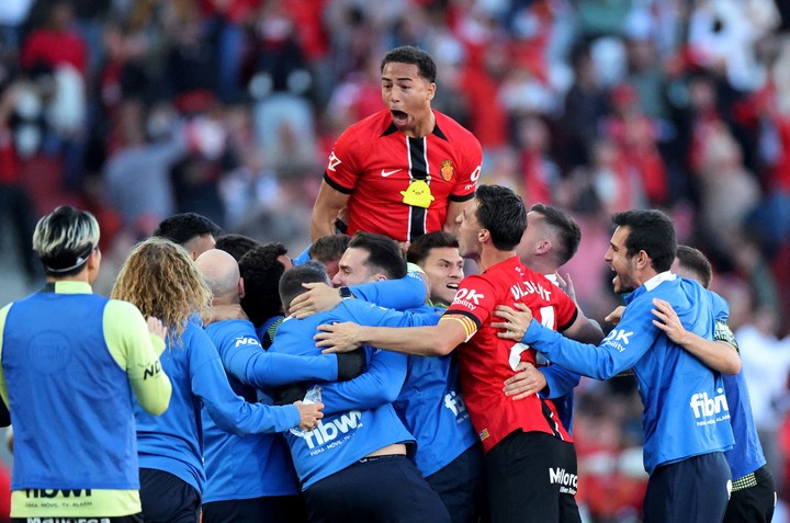 Victoria del Mallorca ante el Real Madrid. (REUTERS/Nacho Doce)