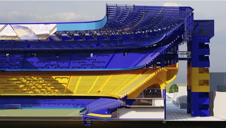 La Bombonera sumará una cuarta bandeja.