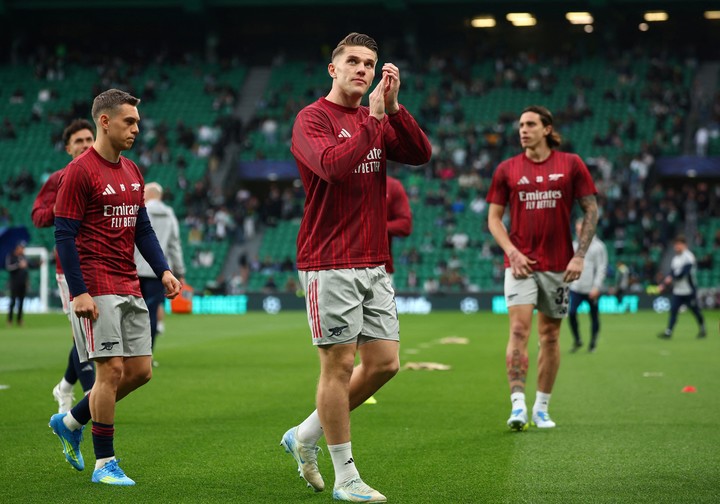 Viktor Gyokeres esta tarde en Lisboa  (REUTERS/Pedro Nunes)