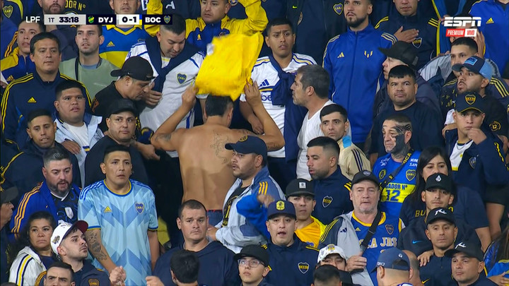 Atienden a un hincha de Boca (Bairo). 