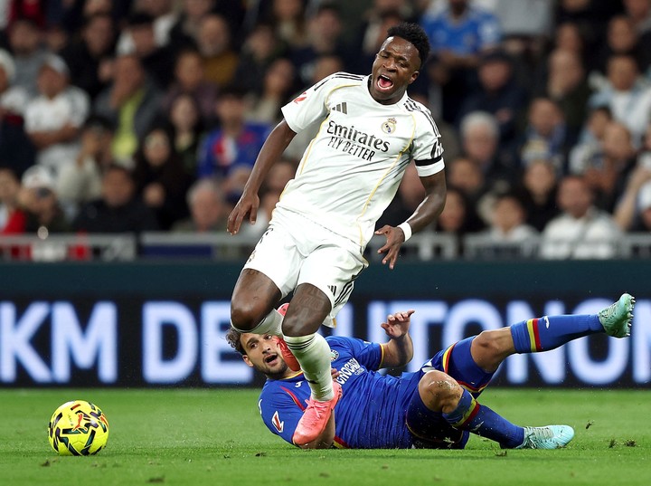Sebastián Boselli y su duelo con Vini Jr. REUTERS.