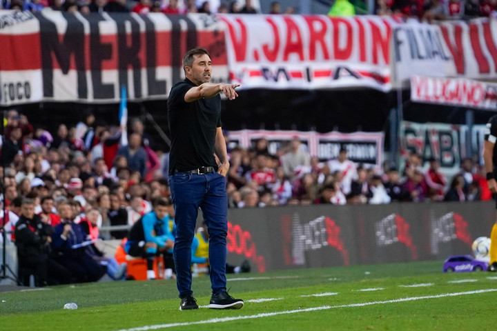 Puntaje ideal para el Chacho en River (Foto Maxi Failla).